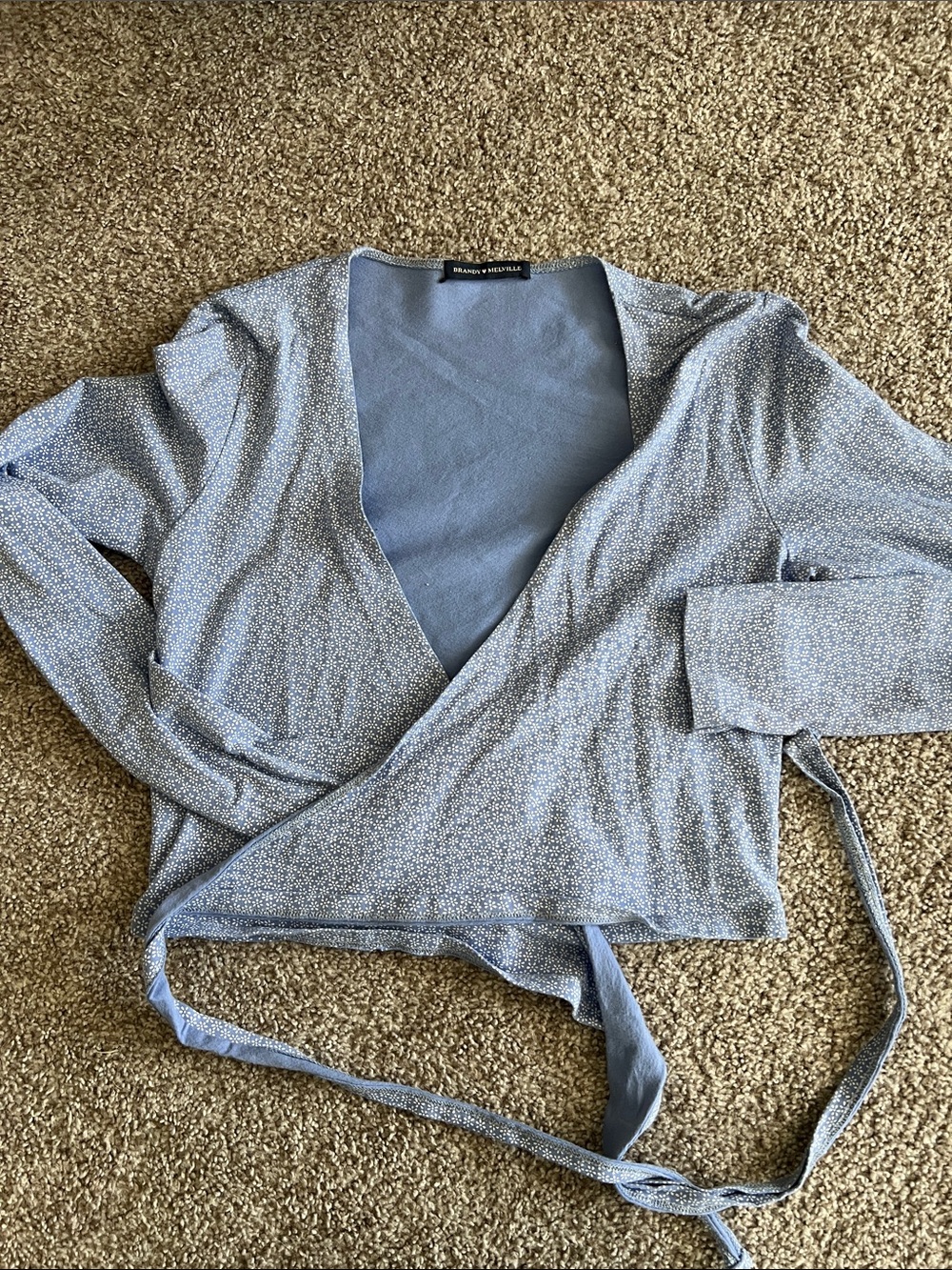Brandy Melville Light Blue Scoop Tank
